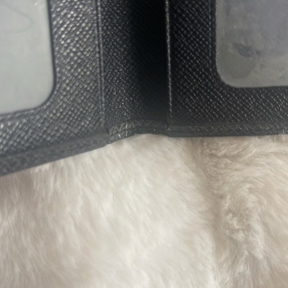 Louis Vuitton Porte 2 Cartes Vertical‎ Black Taiga Leather Card Case Holder - Picture 13 of 15